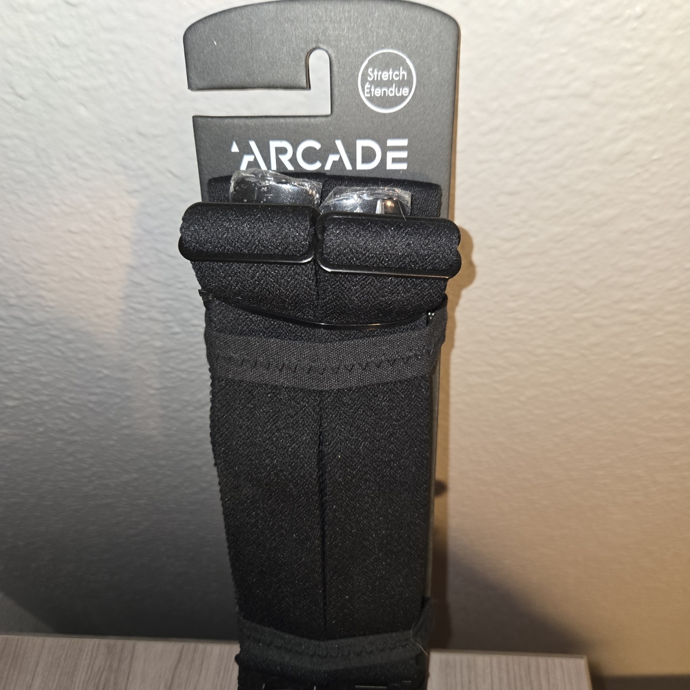 Arcade Jessup Black Stretch Suspenders - NEW